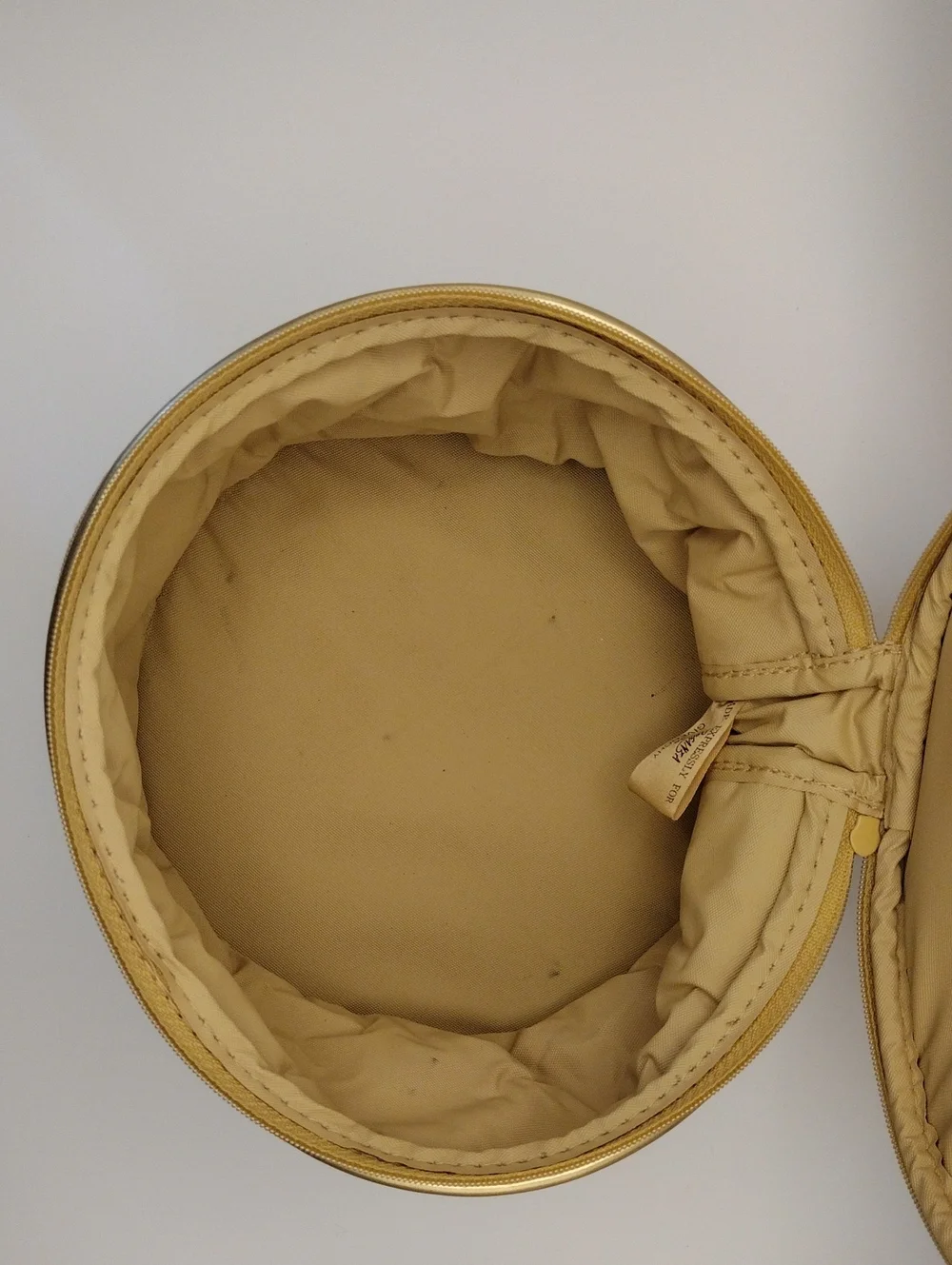 Vintage Givenchy Organza Parfums Cylindrical Cosmetic Toiletry Travel Bag